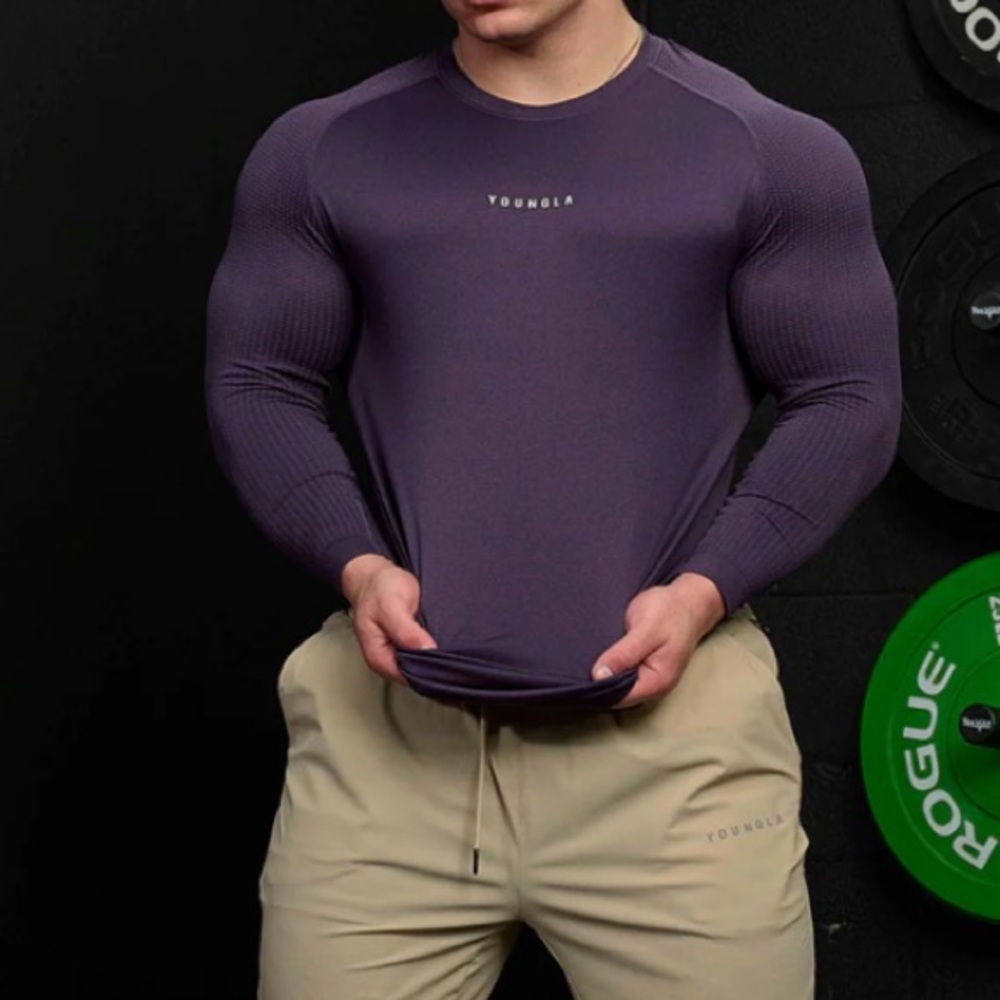 Youngla 823 NEW GEN COMPRESSION LONGSLEEVE dark purple